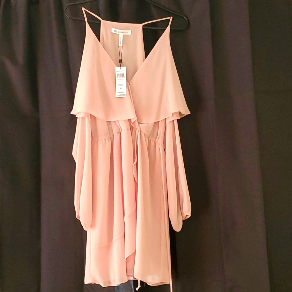 Bcbg nude dress